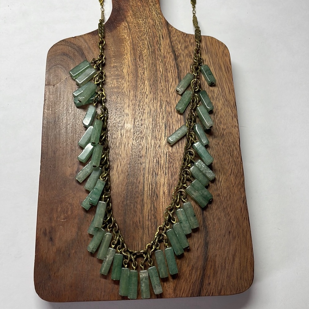 Sorrelli Green Jade Long Necklace